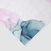 Ethereal Aquamarin & rosa Inky Glamour Elegante Ho Seidenpapier (Ausschnitt)