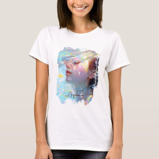 Ethereal Aquarius Woman Frische Pasta machen T-Shirt (Vorderseite)