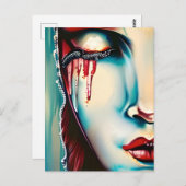 Ethereal Art Shimmery Woman Postkarte (Vorne/Hinten)