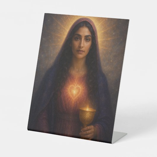Ethereal Ascended Master Mary Magdalene Sockelschild (Vorderseite)