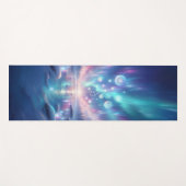 Ethereal Aurora Ice Ritual Fantasy Yogamatte (Vorderseite (Horizontal))