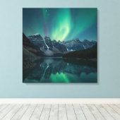Ethereal Aurora Triptych - Northern Lights Poster Leinwanddruck (Insitu (Holzboden))