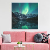 Ethereal Aurora Triptych - Northern Lights Poster Leinwanddruck (Insitu (Wohnzimmer))