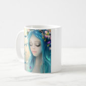 Ethereal | Beautiful Blue Fairy Kaffeetasse (Vorderseite Links)