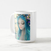 Ethereal | Beautiful Blue Fairy Kaffeetasse (Vorderseite Links)