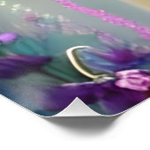 Ethereal | Beautiful Blue Fairy Poster (Ecke)