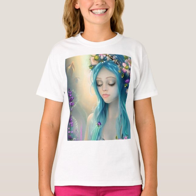 Ethereal | Beautiful Blue Fairy T-Shirt (Vorderseite)