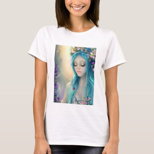 Ethereal | Beautiful Blue Fairy T-Shirt (Vorderseite)
