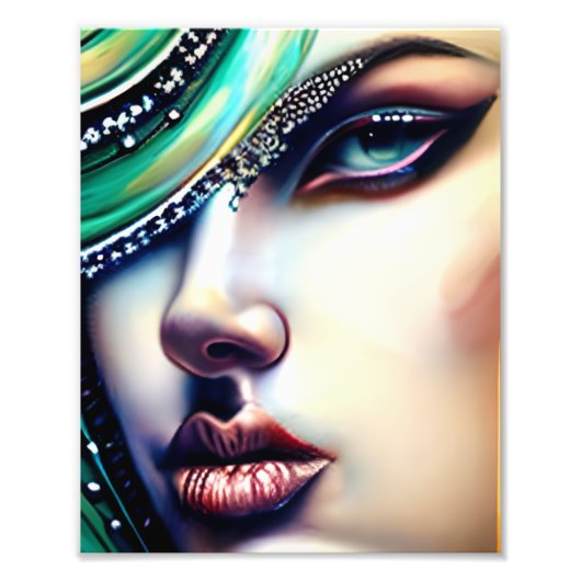 Ethereal Beauty Funkelnd Juwelen Fotodruck (Vorne)