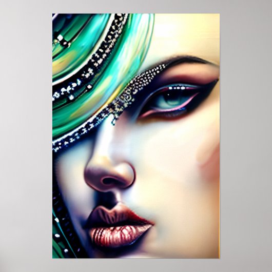 Ethereal Beauty Funkelnd Juwelen Poster (Vorne)
