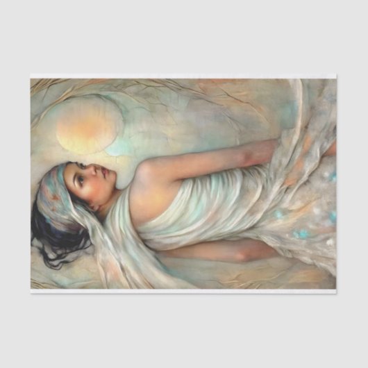 Ethereal Beauty Portrait Decoupage Seidenpapier (Vorderseite)