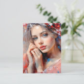 Ethereal Beauty Postcard Postkarte (Stehend Vorderseite)