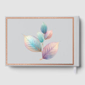 Ethereal Beauty Soft Tone Whimsical Pastel Blätter Gästebuch (Rückseite)