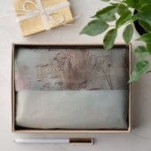 Ethereal Bird, Spoonbill & Lotus Lake Scene Seidenpapier (Geschenk)