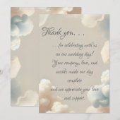 Ethereal Bliss Danke Karte (kreative Kanten) (Vorne/Hinten)