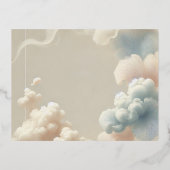 Ethereal Bliss Folie Einladungspostkarte (Rückseite)