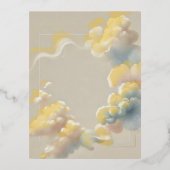 Ethereal Bliss Folie Einladungspostkarte (Vorderseite)