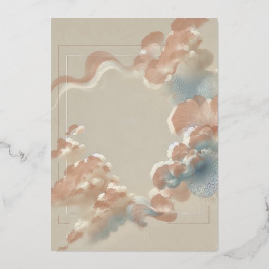 Ethereal Bliss Folieneinladung (Vorderseite)