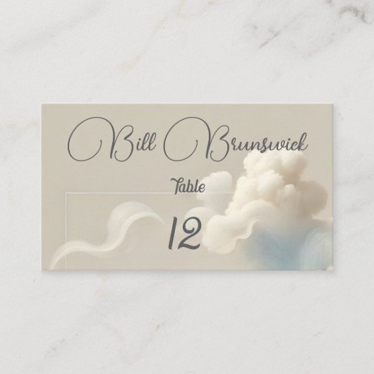 Ethereal Bliss Platzkarte (Vorderseite)