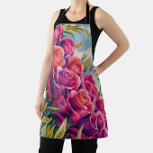 Ethereal Bloom: Abstrakte Rose Schürze (InSitu)