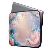 Ethereal Bloom: Eine traumhafte Fantasie der Blume Laptopschutzhülle (Vorderseite Links)