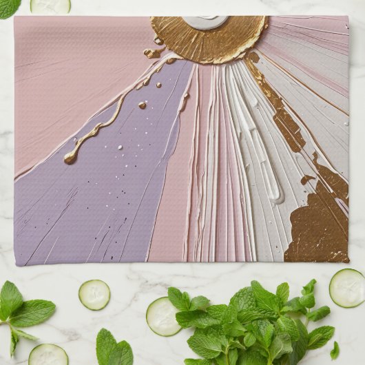 Ethereal Bloom Geschirrtuch (Gefaltet)