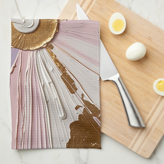 Ethereal Bloom Geschirrtuch (Viertel Falte)