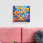 Ethereal Bloom Leinwanddruck (Insitu (Wohnzimmer))