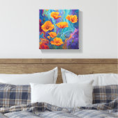 Ethereal Bloom Leinwanddruck (Insitu (Schlafzimmer))