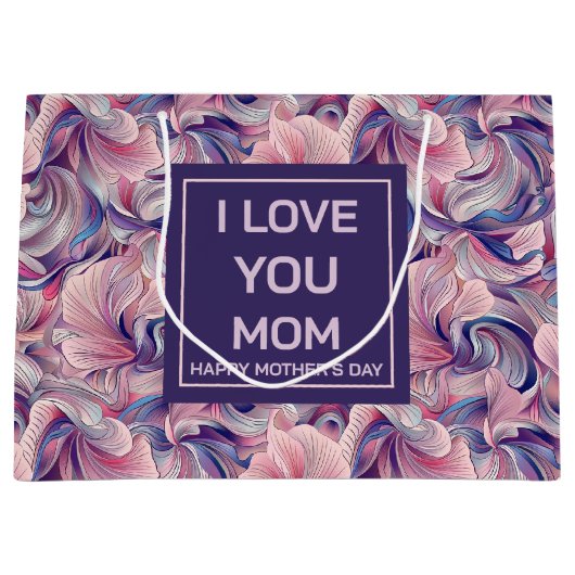 Ethereal Bloom Mutter-Tag Geschenktasche Große Geschenktüte (Vorderseite)