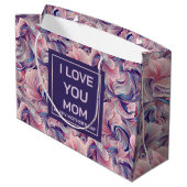 Ethereal Bloom Mutter-Tag Geschenktasche Große Geschenktüte (Rückseite Schrägansicht)