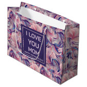 Ethereal Bloom Mutter-Tag Geschenktasche Große Geschenktüte (Vorderseite Schrägansicht)