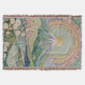 Ethereal Bloom: Pastel Mosaic Volcano in Spring Decke (Vorderseite)