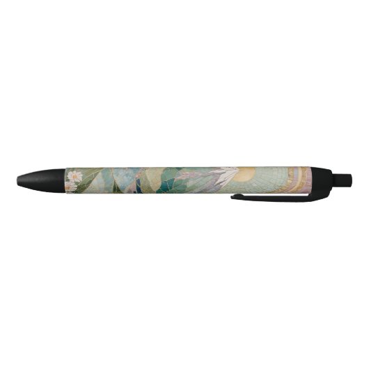 Ethereal Bloom: Pastel Mosaic Volcano in Spring Kugelschreiber (Unterseite)