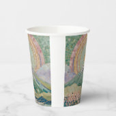 Ethereal Bloom: Pastel Mosaic Volcano in Spring Pappbecher (Links)