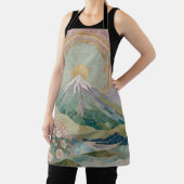 Ethereal Bloom: Pastel Mosaic Volcano in Spring Schürze (InSitu)