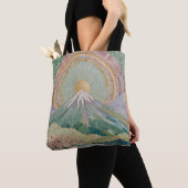 Ethereal Bloom: Pastel Mosaic Volcano in Spring Tasche (Von Nahem)