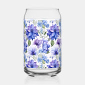 Ethereal Blooms Blue Purple Blumen Dosenglas (Rechts)