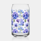 Ethereal Blooms Blue Purple Blumen Dosenglas (Links)