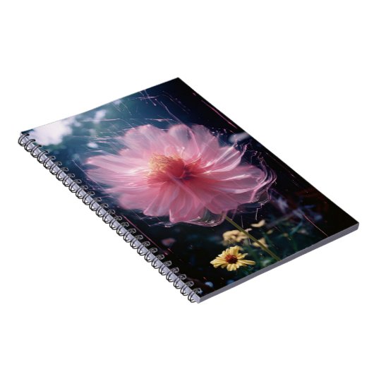 Ethereal Blossom: Ein Tanz aus Licht und Farbe Notizblock (Rechte Seite)