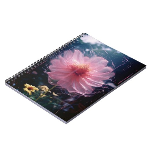 Ethereal Blossom: Ein Tanz aus Licht und Farbe Notizblock (Linke Seite)