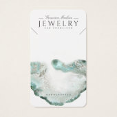 Ethereal Blue Agate Necklace Display Cards (Vorderseite)