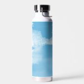 Ethereal Blue and White Winter River Trinkflasche (Links)