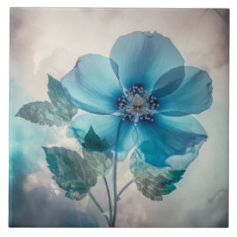 Ethereal Blue Blossom Fliese