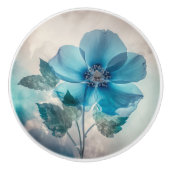 Ethereal Blue Blossom Keramikknauf (Vorderseite)