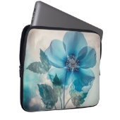 Ethereal Blue Blossom Laptopschutzhülle (Vorne Rechts)