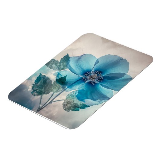 Ethereal Blue Blossom Magnet (Linke Seite)