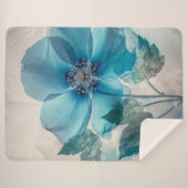 Ethereal Blue Blossom Sherpadecke (Vorderseite (Horizontal))