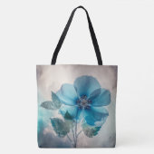 Ethereal Blue Blossom Tasche (Vorderseite)