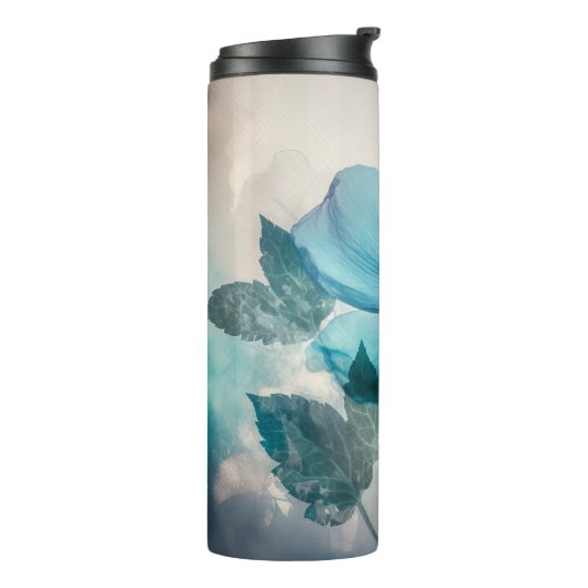 Ethereal Blue Blossom Thermosbecher (Nach links gedreht)